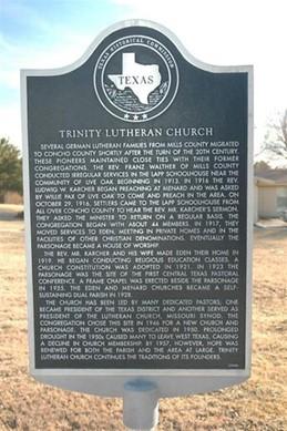 Trinity Lutheran Church Marker